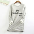 thumbnail image 2 of Feancey Womens Fleece Crewneck Sweatshirts Winter Warm Sherpa Lined Pullovers Furry Casual Long Sleeve Thermal Tunic Tops Comfy Soft Loungewear Gray XL, 2 of 6