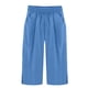 thumbnail image 4 of Capri Pantalones para Mujeres Casual Verano Color Sólido Lino, Bolsillos Cintura Elástica Pantalones Cortos Ligeros, 4 of 4