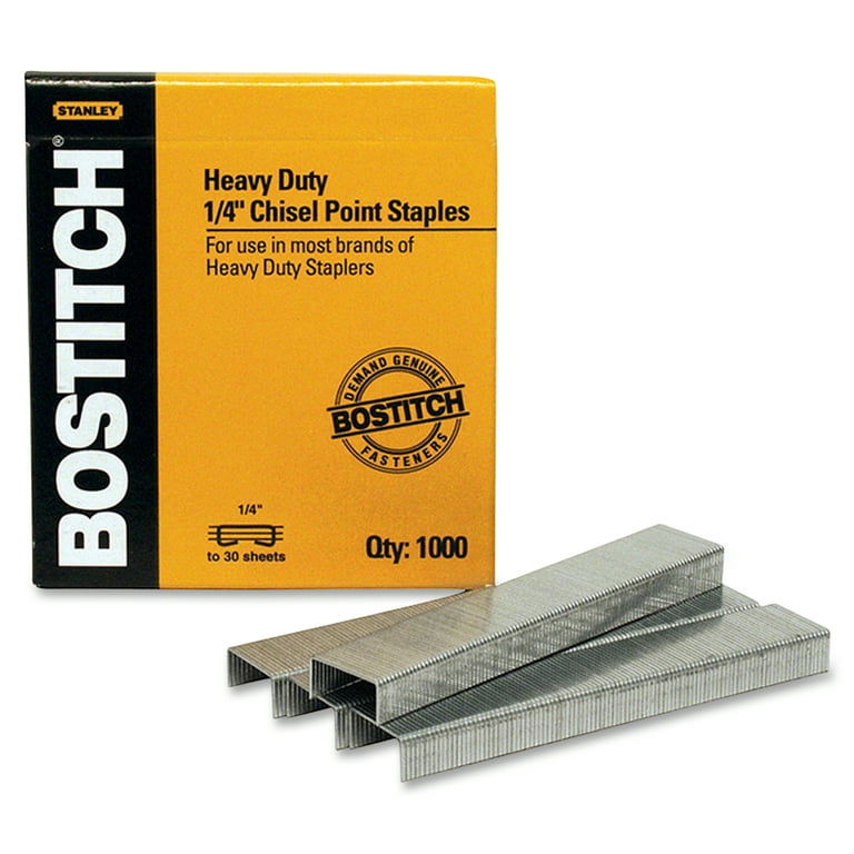 Bostitch High Capacity Heavy Duty Staples, 1/4