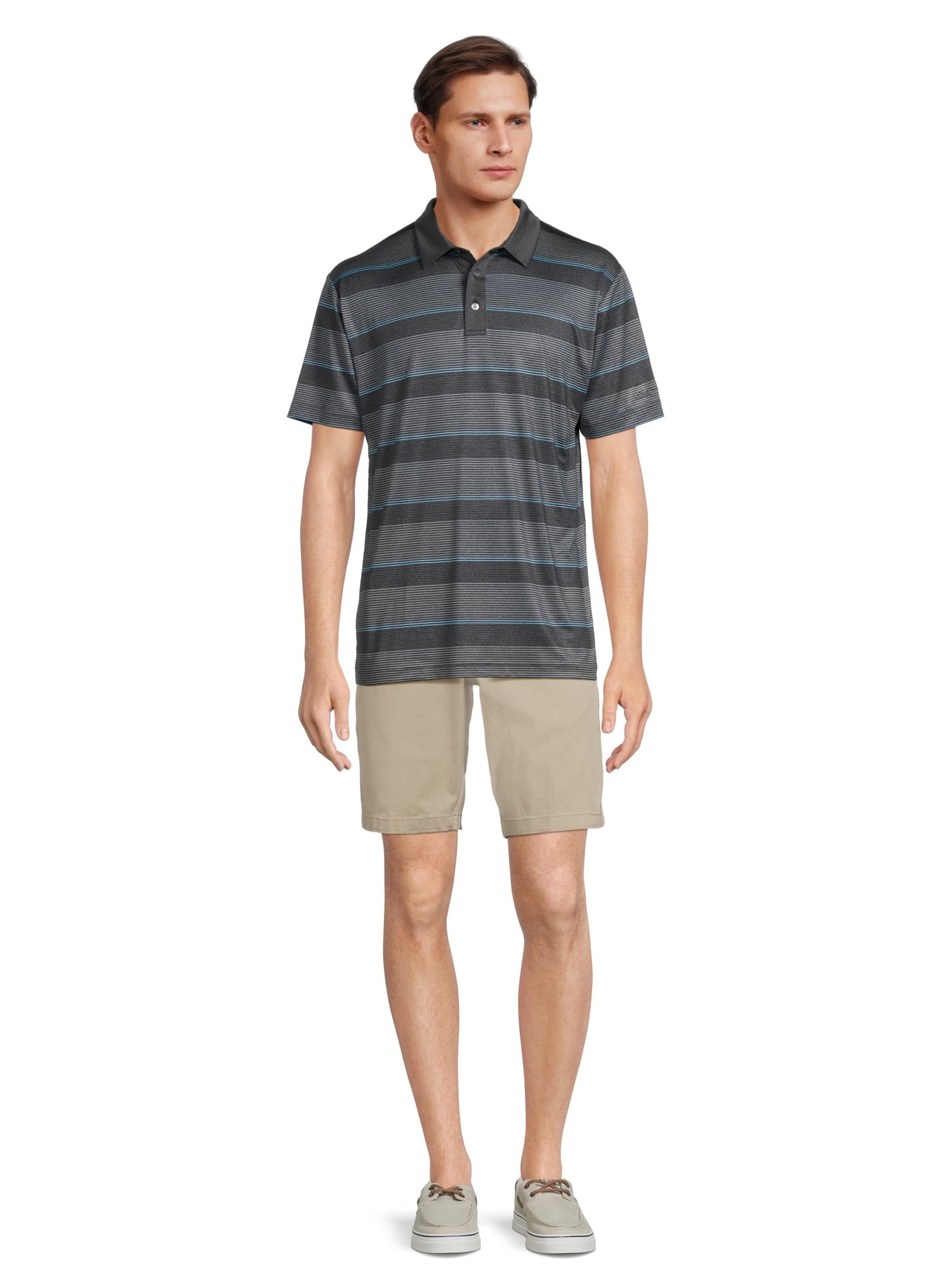 Ben Hogan Performance Men's Striped Golf Polo Shirt, Sizes S-5XL