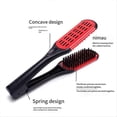thumbnail image 3 of Double Sided Brush Comb Clamp Hair Straightener Tool Comb, Gold, 3 of 5