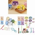 thumbnail image 2 of Crochet Coaster Kits with Crochet Hook, Yarns, Needle, Instructions,, 2 of 14
