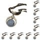 thumbnail image 3 of Minnieouse Collar con colgante de estilo bohemio hecho a mano con piedra de cristal, regalo para mujer, collar duradero N001-Negro N001-Negro 10Conjunto, 3 of 6