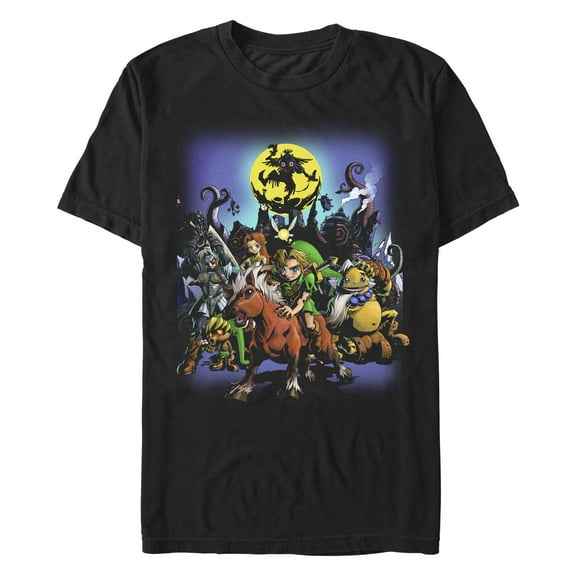 Men's Nintendo The Legend of Zelda 3D Poster Graphic T-Shirt