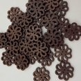 thumbnail image 2 of 80 Vintage 2 Holes Wooden Buttons Flower Flat Back Sewing Craft Scrapbooking, 2 of 8