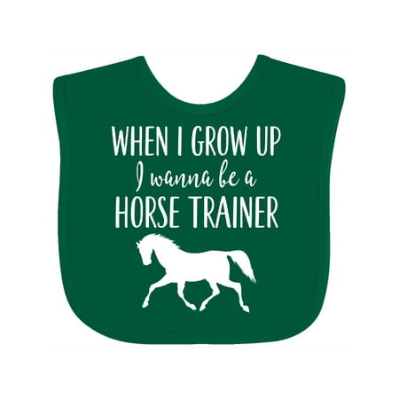 

Inktastic Future Horse Trainer Childs Gift Baby Boy or Baby Girl Bib
