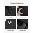 thumbnail image 6 of VEVOR Heated Jacket Hoodie for Men Women, Heated Sweatshirt Unisex Full-Zip with 7.4V 16000mAh Power Bank Pack, 5 Heating Zones, 3 Temp Levels, 4-8H Warmth, for Winter Outdoor Camping, Black, 6 of 9