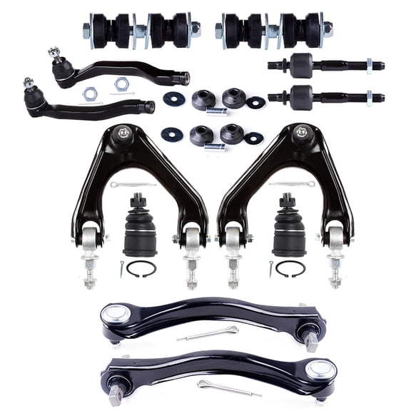 ECCPP 14pcs Upper Control Arm Inner Tie Rod End Outer Tie Rod End Sway Bar End Link Upper Shock Mount Bushing Lower Ball Joint fit for 1990-1993 For Honda for Accord