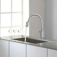 thumbnail image 4 of Cosmo Single-Handle Pull-Down Sprayer Kitchen Faucet with Ceramic Disc Valve in Chrome, 4 of 5