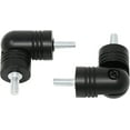thumbnail image 2 of MERIVILLE Hinged Elbow Connector - Designed for Bay Window Curtain Rods or Corner Drapery Rods up to 1-inch Diameter, Black Finish, 2 Pcs, 2 of 3