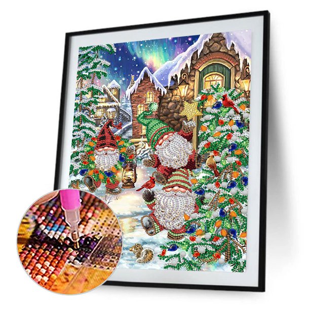 Cuadros Decorativos 5D bricolaje en forma especial parcial taladro diamante pintura Goblin Home Decor (HB320) Tmvgtek embutido en tela