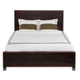 thumbnail image 2 of Pemberly Row Contemporary Solid Wood Full Platform Bed in Walnut, 2 of 9