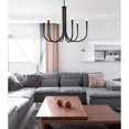 thumbnail image 3 of Living District Layne 30" 6-Light Transitional Metal Chandelier in Black, 3 of 9