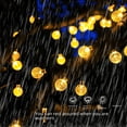 thumbnail image 2 of Linterna de vacaciones impermeable para exteriores, luces led de energía solar para decoración de jardín, cadena de luces de bola de cristal con burbujas, 2 of 5
