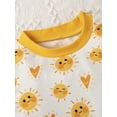 thumbnail image 6 of Seyurigaoka Unisex Baby Sun  Love Print Long Sleeve Round Neck Sweatshirt + Trousers, 6 of 9
