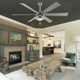 thumbnail image 5 of Bella Depot 72" Modern LED Ceiling Fan 6-Speed Reversible Chandelier With Dimmable Light and Remote Control, 5 of 12