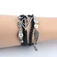 thumbnail image 4 of 2025 Juguetes de acción de Harry Potter, Reliquias de la Muerte, Alas Doradas, Snitch, Bola de Quidditch, Búho, Hedwig Layer, Pulsera de cuero tejida a mano, 4 of 5