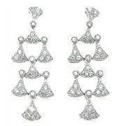 925 Sterling Silver Chandelier Earrings Makes Unique Happy Anniversary Gifts, Antique Style Sterling Silver Earrings