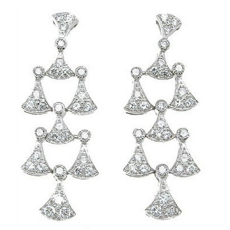925 Sterling Silver Chandelier Earrings Makes Unique Happy Anniversary Gifts, Antique Style Sterling Silver Earrings