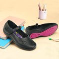 thumbnail image 6 of JABASIC School Uniform Shoes for Girls Strap Mary Jane Flats (9,Black), 6 of 6