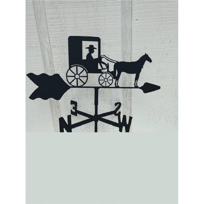 The Lazy Scroll Horseandbuggyroof Amish Horse Buggy Roof Mount Weathervane Walmart Com Walmart Com
