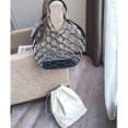 thumbnail image 3 of Women Tote Bag Fashion Hollow Net Shoulder Purse Top Handle Bag with Inner Pouch, 3 of 7