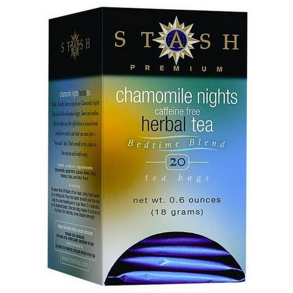 Stash Caffeine-Free Chamomile Nights Herbal Tea 20 Tea Bags