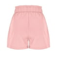 thumbnail image 5 of REALiKUN Women Casual Shorts Ruffle Bowknot Tie Waist Summer Shorts with Pockets, 5 of 8