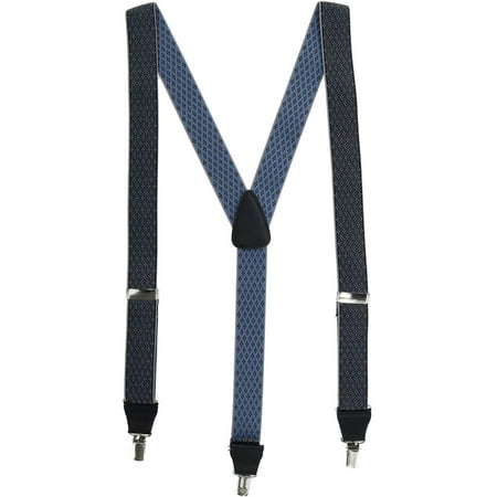Ascentix - Men's Elastic Criss-Cross Diamond Dress Clip-End Suspenders ...
