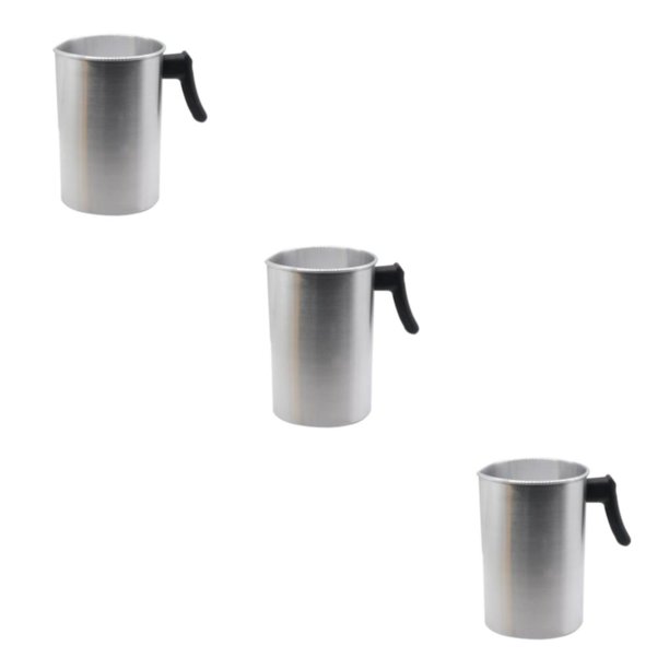 Bewildely Wax Melting Pot Pouring Pitcher Jug Candle Soap Craft Aluminium DIY Making Type1 NO1