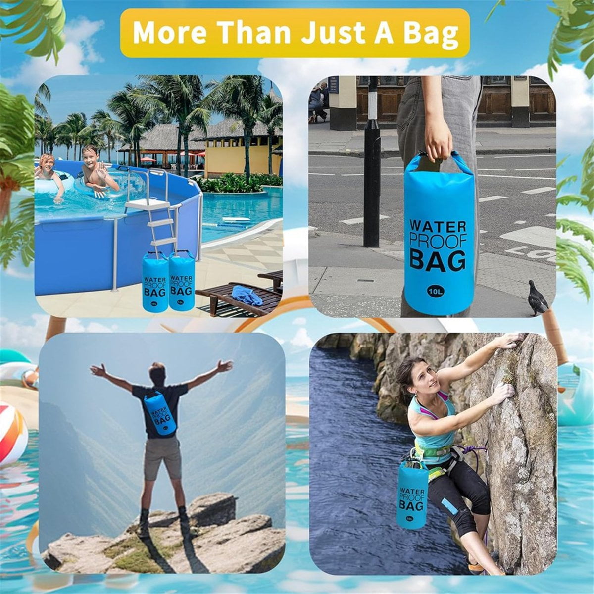 Pool Step Weights, Pool Ladder Weights for Above Ground Pools, Waterproof Sand Bags for Pool Steps 10Lx2PCS Blue