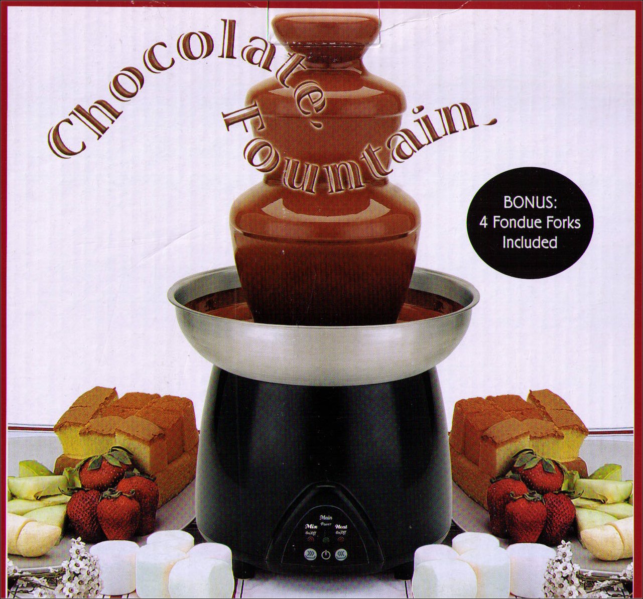 Chocolate Fountain 15inches w/ Fondue Forks Included