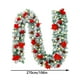 thumbnail image 3 of Christmas Decorative Rattan White Flocked Doorway Staircase Handrail Decorations Pines Branches Rattan Set Seasonals Decorations, 3 of 7