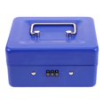 thumbnail image 3 of Metal Cash Box With Combination Lock Metal Small Money Organizer 5.8 Inch Lockable Storage Box For Cash And Valuables Portable Handle Money Box For Ho, 3 of 4