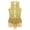 Gold, variant on Women's Ice Dance Dress Tassel Sequins Leotard Sleeveless Front Cutout Performance Gold M
