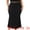 Black, variant on Women's Plus Mermaid High Waist Knit Bodycon Long Skirts 1X Black