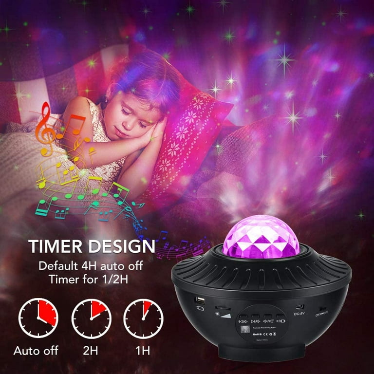 Star Projector Galaxy Night Light for Kids, Ocean Wave Starry Projector  with Bluetooth Music Speaker LED Nebula Cloud for for Baby Kids Bedroom, Night  Light Ambiance for Party Birthday Wedding 
