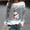 Grey, variant on Tetras Women 2024 Fall Top,Christmas Women Fashion Casual Print Round Neck Loose Long Sleeve Tops,Blouse Sweatshirts
