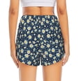 thumbnail image 2 of Lsque Daisy Floral B Printed Women's Running Shorts with Liner Pockets,Elastic Quick Dry Workout Athletic Gym Yoga Shorts,Womens High Waist Shorts-Medium, 2 of 9