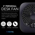 thumbnail image 5 of O2cool 5" 2-Speed Tilt Mechanism Tabletop Fans, 5 of 12