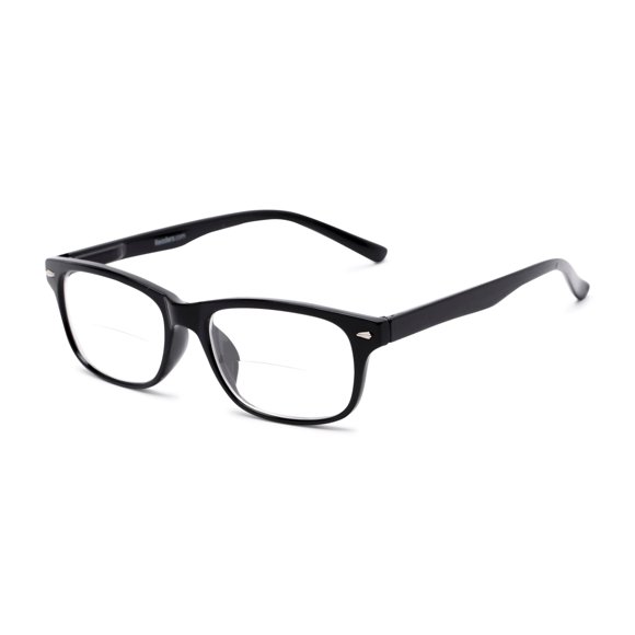 Readers.com Reading Glasses: The Williamsburg Bifocal square Style for Men and Women