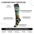 thumbnail image 3 of Bixox Skeleton Chef BBQ Scene Print Compression Socks,Compression Socks Women & Men Circulation for Medical,Running,Athletic, 3 of 7