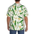 thumbnail image 3 of Sikiie Tulips Flowers Men's Wrinkle Free Untucked Cuban Shirt Business Casual Button Down Shirts Short Sleeve ShirtLarge, 3 of 5