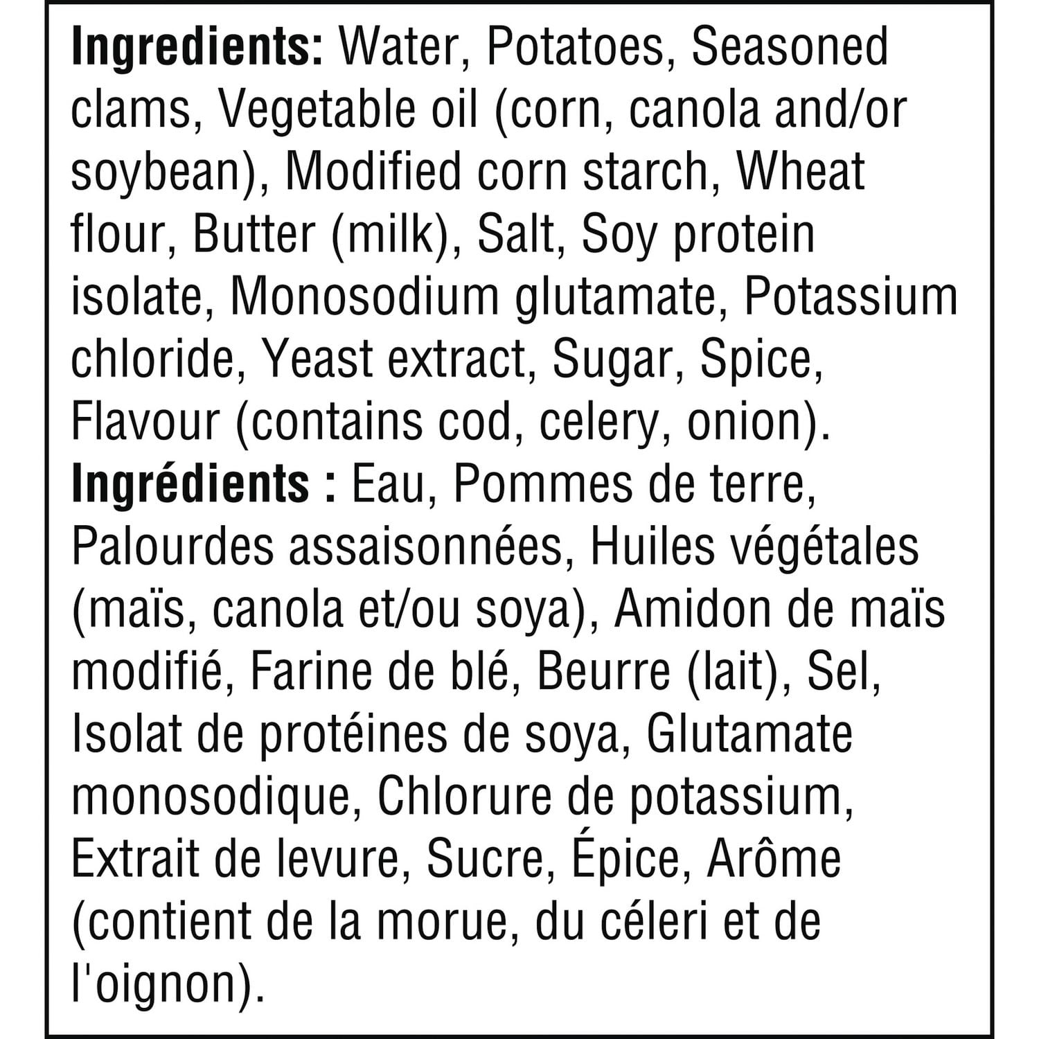 Soup de Chaudrée de palourdes du Maine prête à servir ChunkyMD de Campbell’sMD, longue conservation Soup prête à servir 515 mL