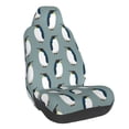 thumbnail image 1 of Wukai Penguin Full Set Car Seat Covers with Soft Padding Universal Auto Front Seats Protector and Cushion Mat, 1 of 5