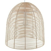 SEI Furniture Formosa Coastal Rattan Cage Pendant Lamp in Natural