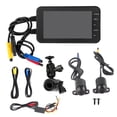 thumbnail image 1 of DVR para motocicleta de 4 pulgadas, 1080P, resistente al agua, WiFi, cámara frontal y trasera, grabadora de video para conducción, cámara de tablero, 1 of 12