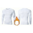 thumbnail image 3 of ZUKMRJPC Men's Compression Shirts Long Sleeve High Elastic Slim Fit Pullover Winter Fleece Warm Running Athletic Gym Baselayer Undershirts, 3 of 4