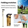 thumbnail image 4 of CSChome Retractable Walking Stick Collapsible Trekking Pole - Ergonomic Handle Foldable Hiking Cane, 4 of 7