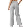 thumbnail image 2 of Posijego Plus Size Sweatpants for Women Elastic Waist Wide Leg Loose High Waisted Sweat Pants with Pockets, 2 of 6